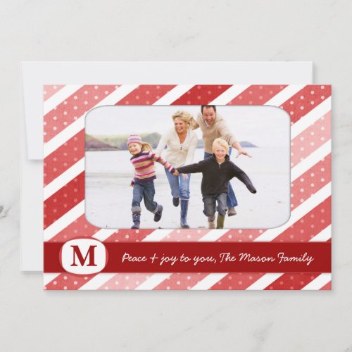 311 Stripes &amp; Dots Holiday Photo Card