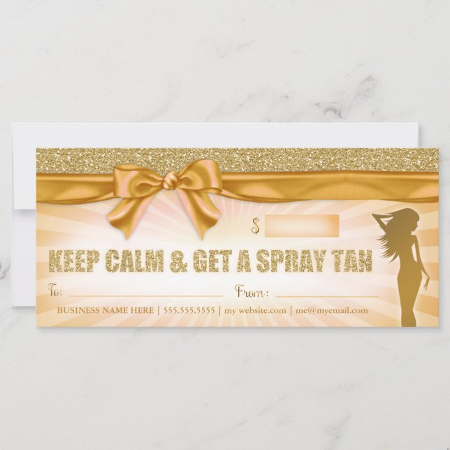 311 Sunburst Spraytan Gift Certificate (Front)