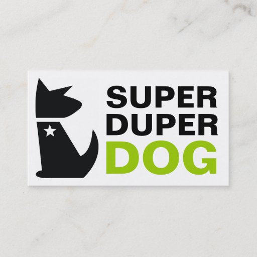 Customizable 311 Super Duper Dog Business Card