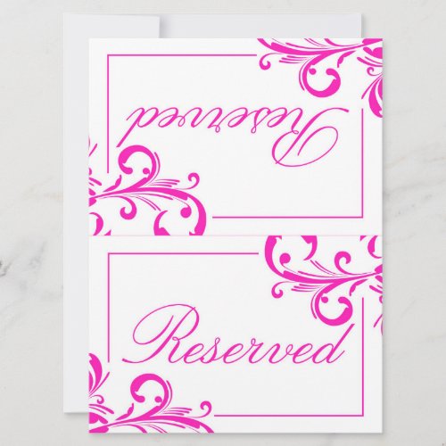 311 Swanky Swirls Reserved Sign 2 Invite
