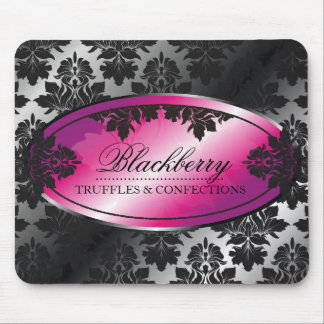 311-Sweet Blackberry Truffle Damask Mouse Pad