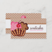 311 Sweet Cakes Cupcake Brown Business Card (Front/Back)