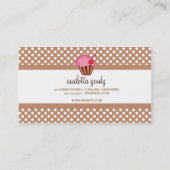 311 Sweet Cakes Cupcake Brown Business Card (Back)