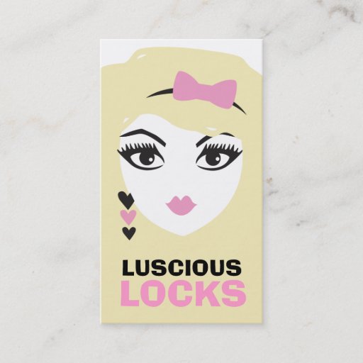 Customizable 311 Sweet Heart Blonde Appointment Card Business Card
