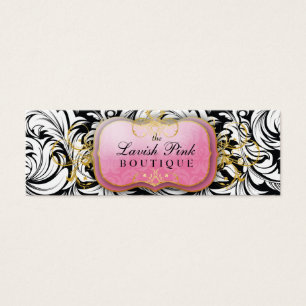 311-The Lavish Pink Plate Hang Tag /Business Card