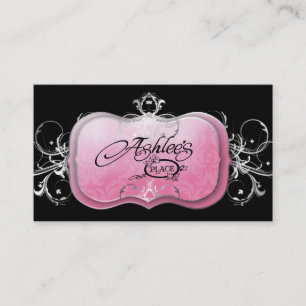 311-The Lavish Pink Plate Silver Business Card