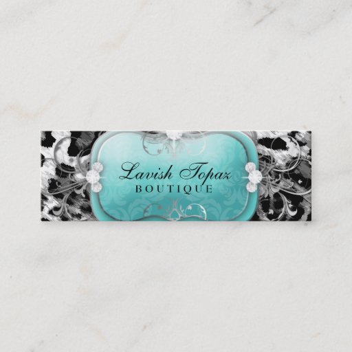 Customizable 311 The Lavish Topaz Diamond Leopard Business Card