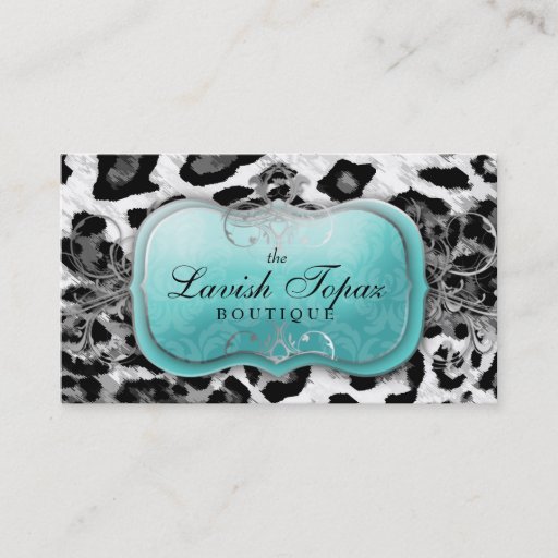 Customizable 311 The Lavish Topaz Leopard Business Card Templates