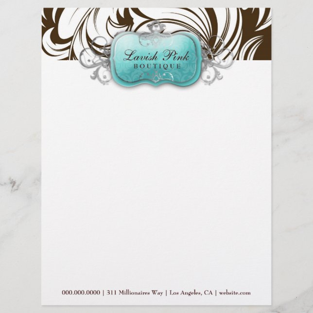311 The Lavish Topaz  Leopard Letterhead (Front)