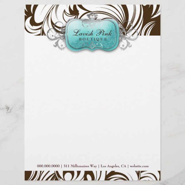 311 The Lavish Topaz  Leopard Letterhead (Front)