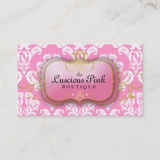 Customizable 311 The Luscious Pink Plate Pink Business Cards
