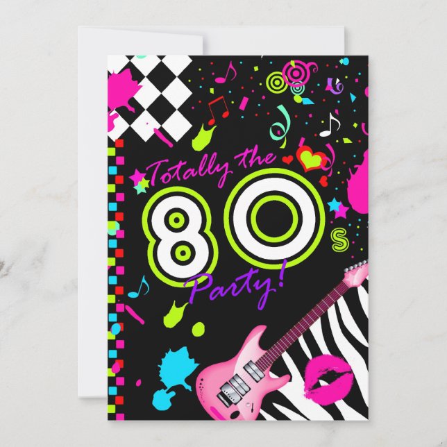 311 Totally the 80s Party Invitation (Front)