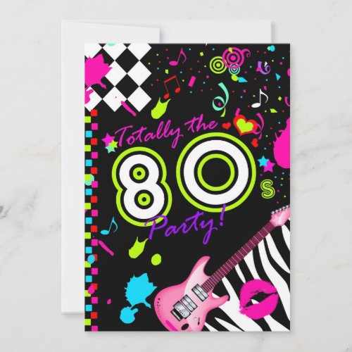 311 Totally the 80s Party Personalized Announcements