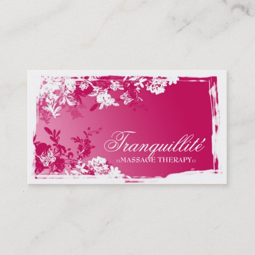 311 TRANQUIL GARDEN PINK FADE BUSINESS CARD