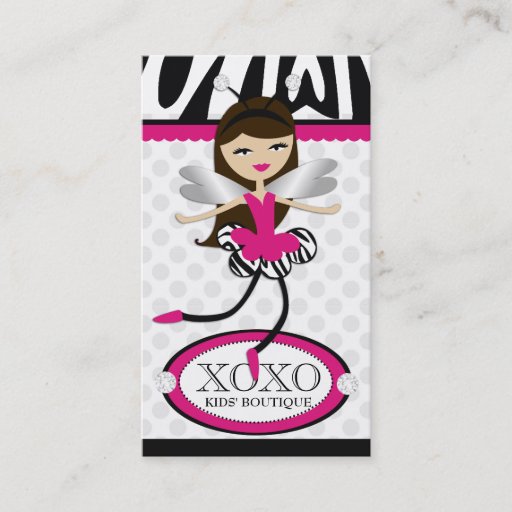 Customizable 311-Trendy Little Dancer Vertical Card Business Card Templates