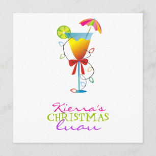 311-Tropical Paradise Christmas Luau Invitation