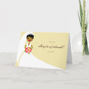 311 UDP BRIDE Will You Be My Bridesmaid Invitation