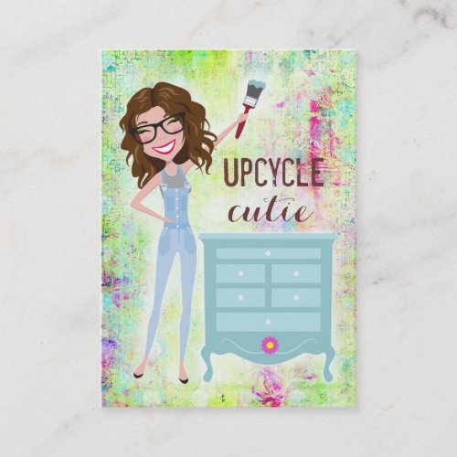 311 Upcycle Cutie Brunette Business Card
