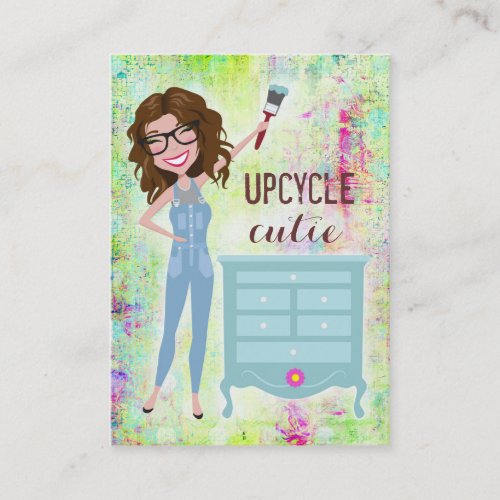311 Upcycle Cutie Brunette Fuller Figured Business Card