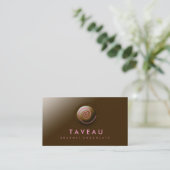 311-Upscale Gourmet Chocolate Business Card (Standing Front)