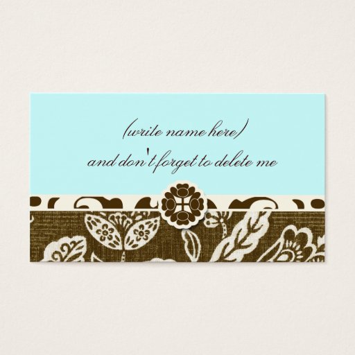 Customizable 311 VINTAGE HAWAIIAN SKY BLUE NAME CARD BUSINESS CARD