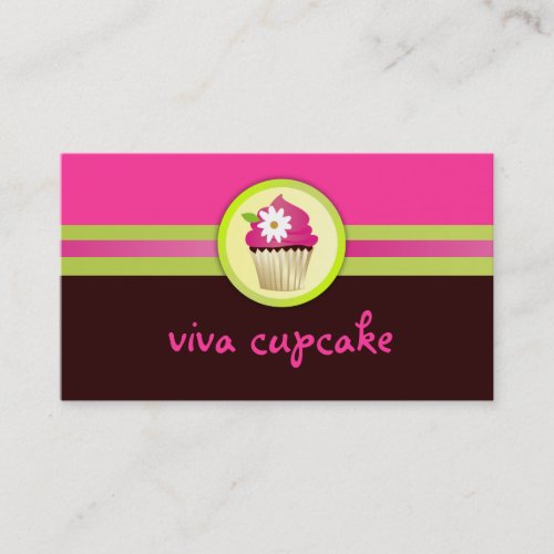 311 Viva Cupcake Chocolate Brown Business Card Templates
