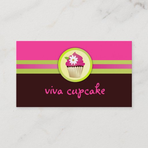 Customizable 311 Viva Cupcake Chocolate Brown Business Card Templates