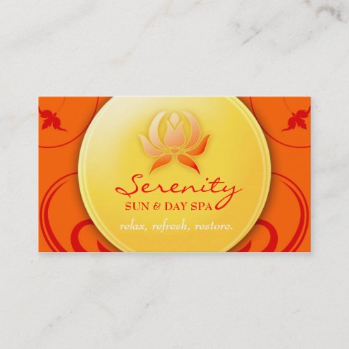 311 Warm Spa Delight Business Card