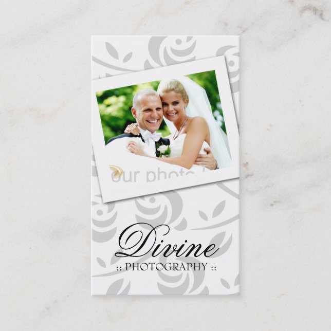311-WEDDING PHOTOGRAPHER BUSINESS CARD (Front)