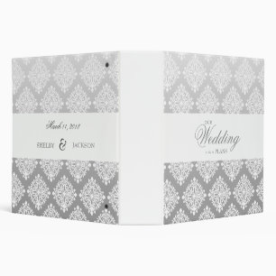 311-White Damask / Silver Fade Binder