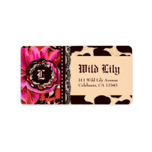 311 Wild Lily Leopard Pink Label