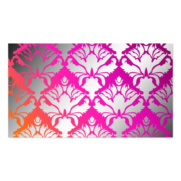 311 Wild Sunset Damask Business Card