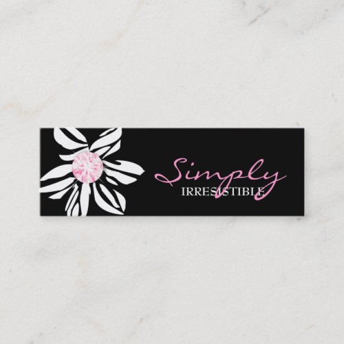 311 Wild Zebra Flower Pink Diamond Business Cards