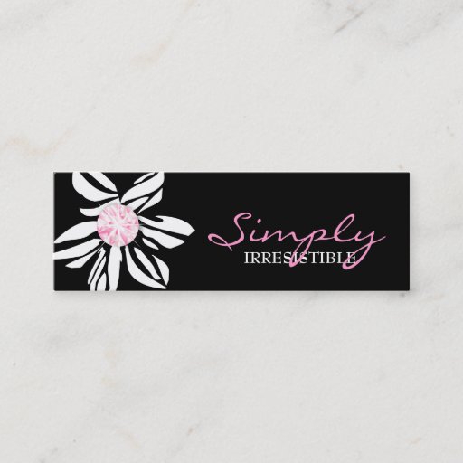 Customizable 311 Wild Zebra Flower Pink Diamond Business Cards