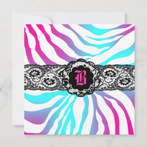 311 Zees Safari Electric Blue Invites