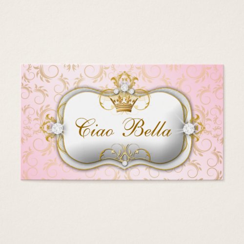 311Ciao Bella Golden Divine Pink Price Tag Business Card