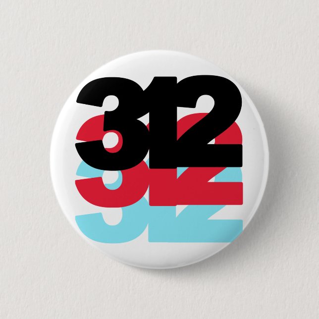 312 Area Code Button (Front)