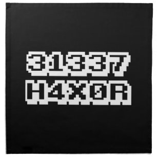 31337 H4X0R CLOTH NAPKIN