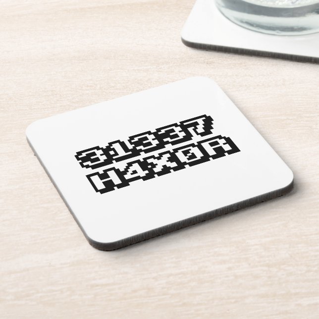 31337 H4X0R DRINK COASTER (Left Side)