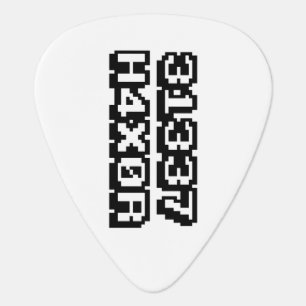 31337 H4X0R GUITAR PICK
