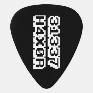 31337 H4X0R GUITAR PICK