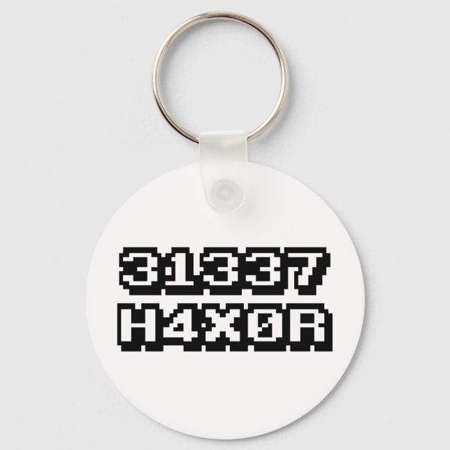 31337 H4X0R KEYCHAIN (Front)