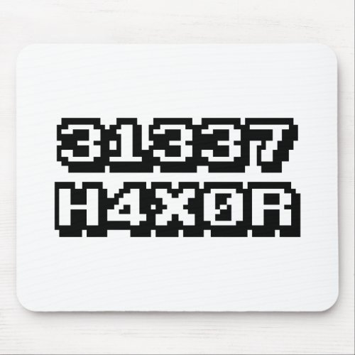 31337 H4X0R MOUSE PAD
