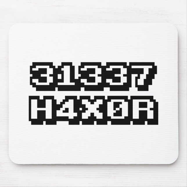 31337 H4X0R MOUSE PAD (Front)