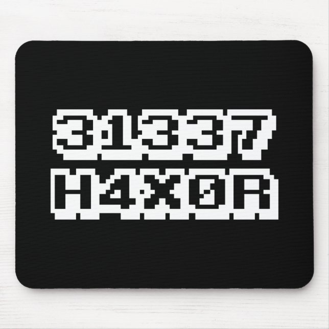 31337 H4X0R MOUSE PAD (Front)