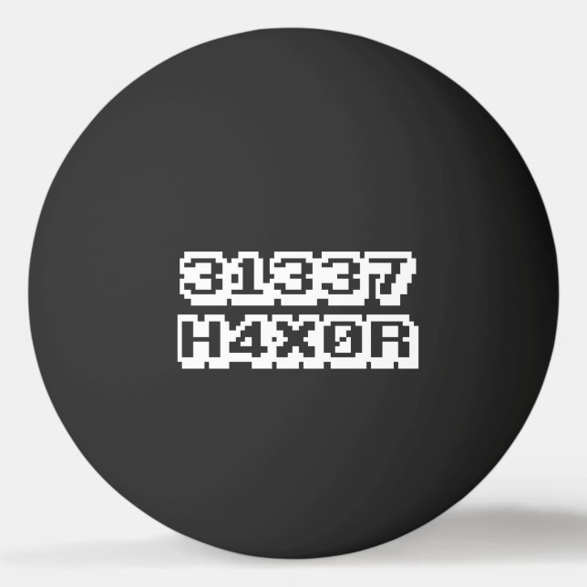 31337 H4X0R Ping-Pong BALL (Front)