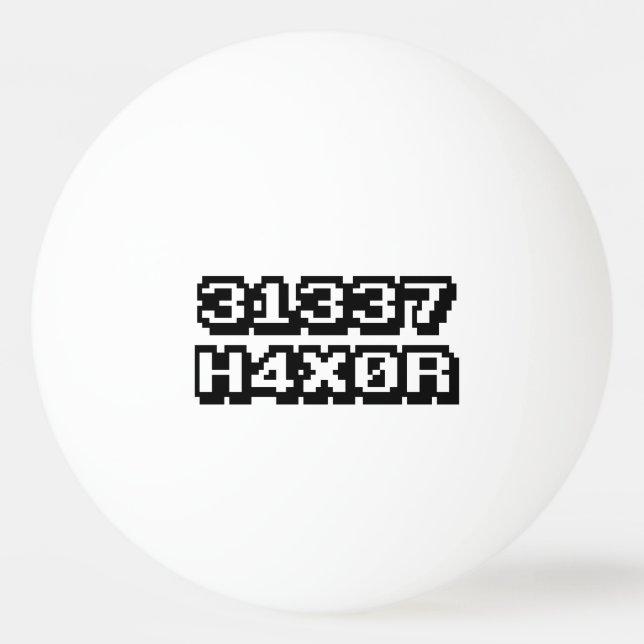 31337 H4X0R Ping-Pong BALL (Front)