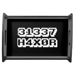 31337 H4X0R SERVING TRAY