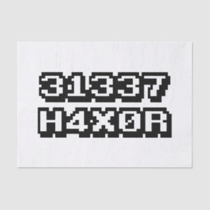 31337 H4X0R TISSUE PAPER