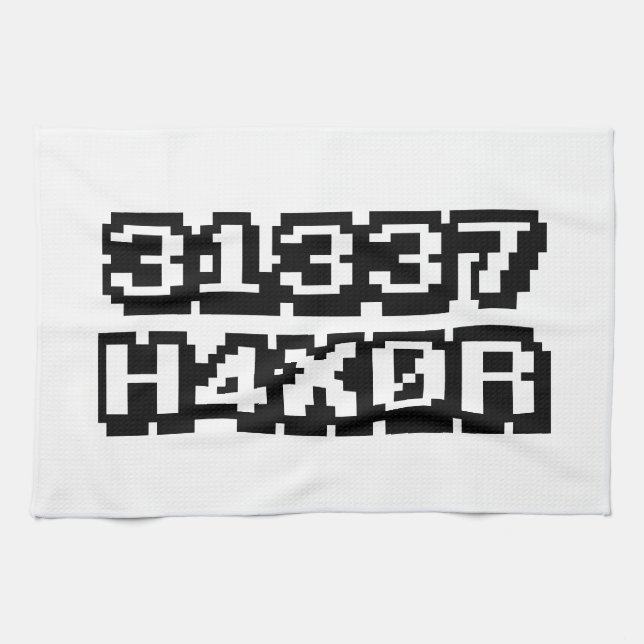 31337 H4X0R TOWEL (Horizontal)